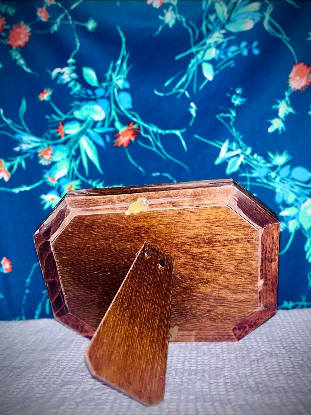 Vtg 1980s Handmade Egyptian Inlaid Paua & Abalone Shell Picture Frame